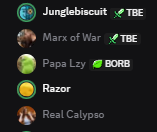 Image for clan event Wednesday BINGO