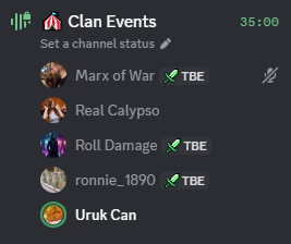 Image for clan event discord community night