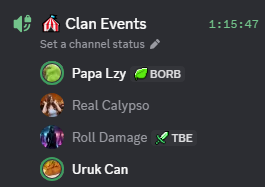 Image for clan event discord community night