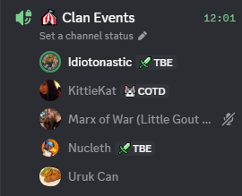 Image for clan event discord community night