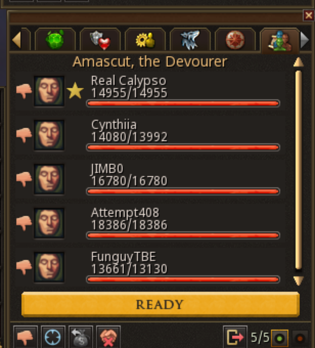 Image for clan event Sunday - Leagues Amascut